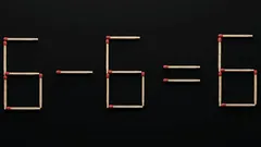 Zápalkový hlavolam: opravte rovnici přesunem jediné sirky – máte 7 sekund