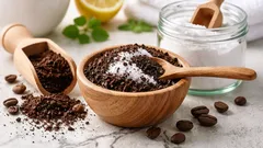 Smíchání použité kávy s jedlou sodou: oblíbený domácí prostředek.