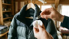 Stačí dvě kapky na vatový tampon a vaše péřová bunda bude vypadat jako nová: už ji nemusíte prát v pračce.